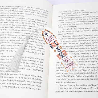 His Grace Christian Arch Acrylic Bookmark - ClaimedbyGodDesigns