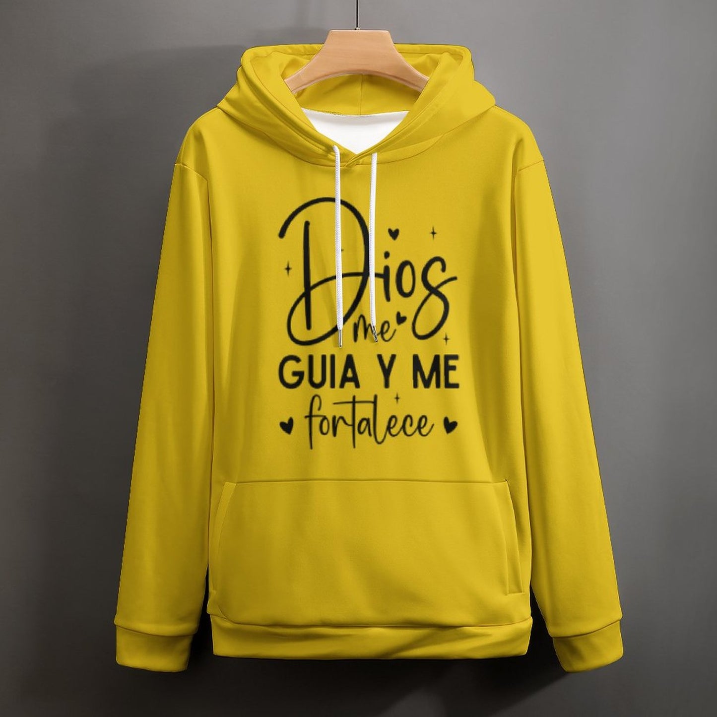 Dios Me Guia Y Me Fortalece Spanish Women's Christian Pullover Hooded Sweatshirt