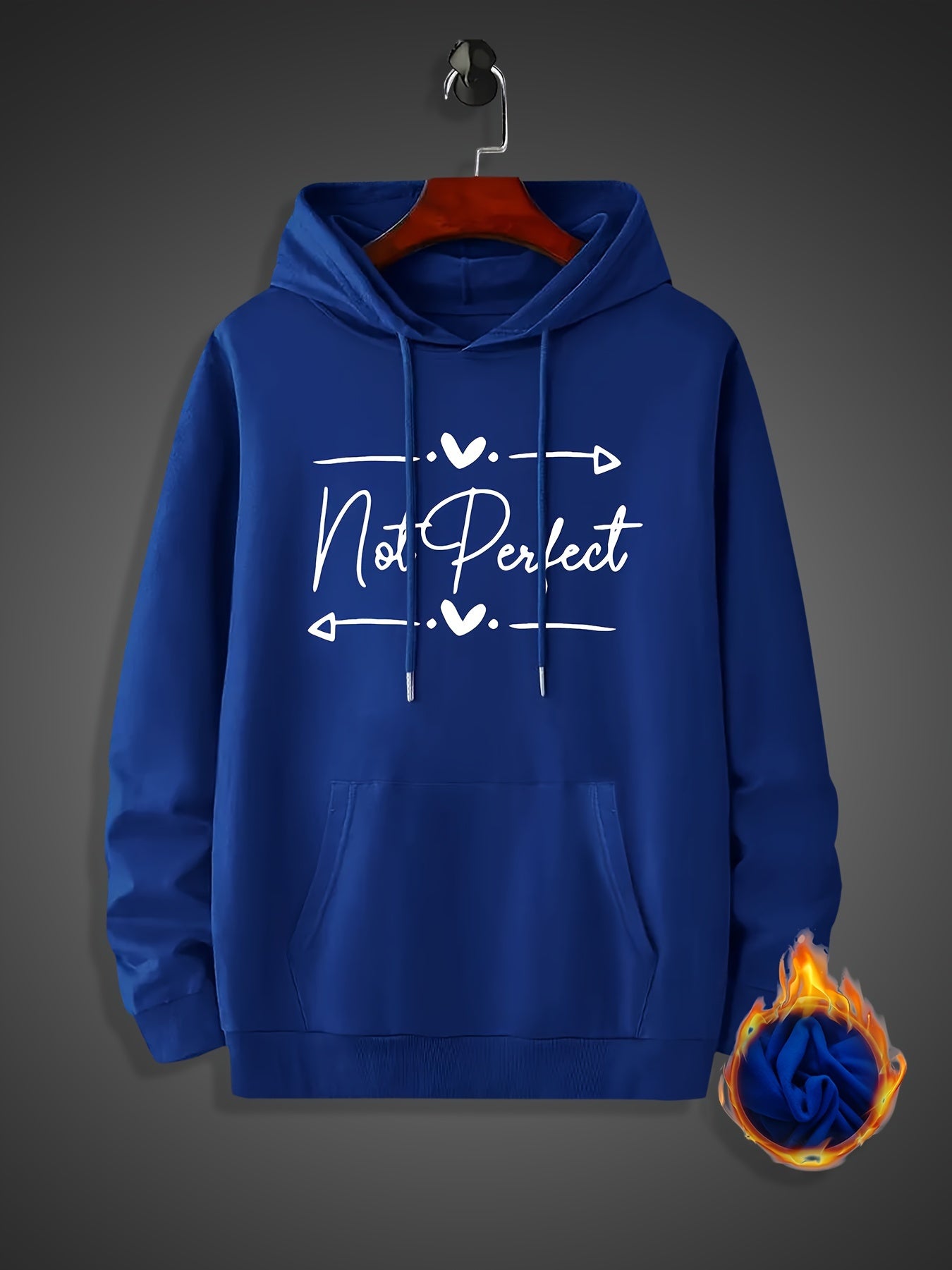 Not Perfect Men's Christian Pullover Hooded Sweatshirt claimedbygoddesigns