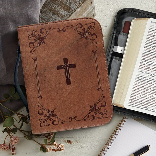 The Cross Christian Bible Cover claimedbygoddesigns