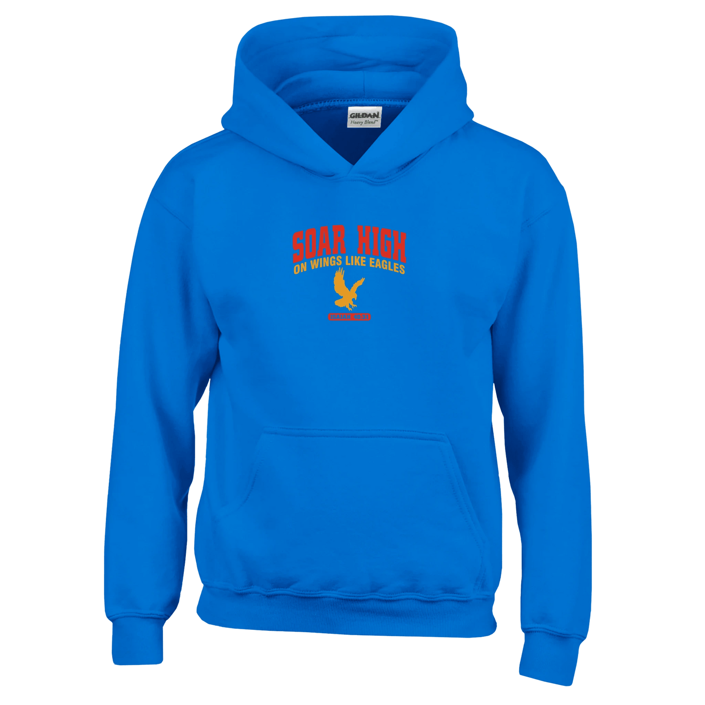 Soar High Youth Christian Pullover Hooded Sweatshirt - ClaimedbyGodDesigns
