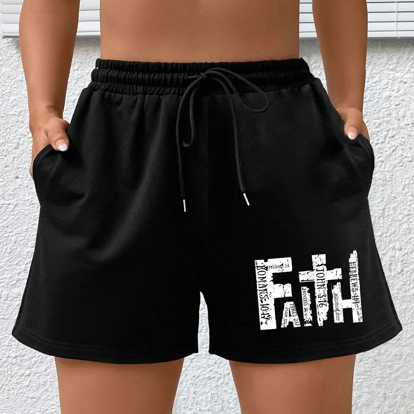 Faith Plus Size Women's Christian Shorts claimedbygoddesigns