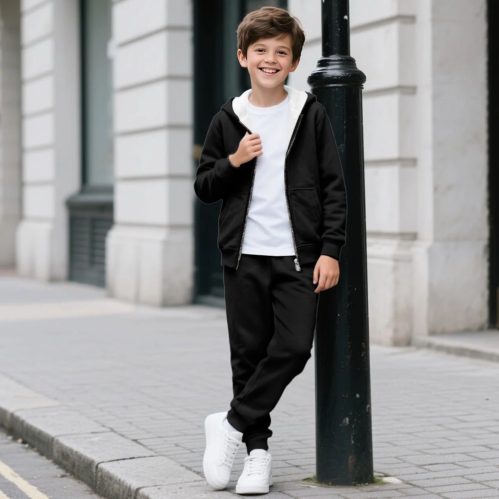 Him Plus Nothing Equals Everything Youth Christian Zippered Sportswear Outfit - ClaimedbyGodDesigns