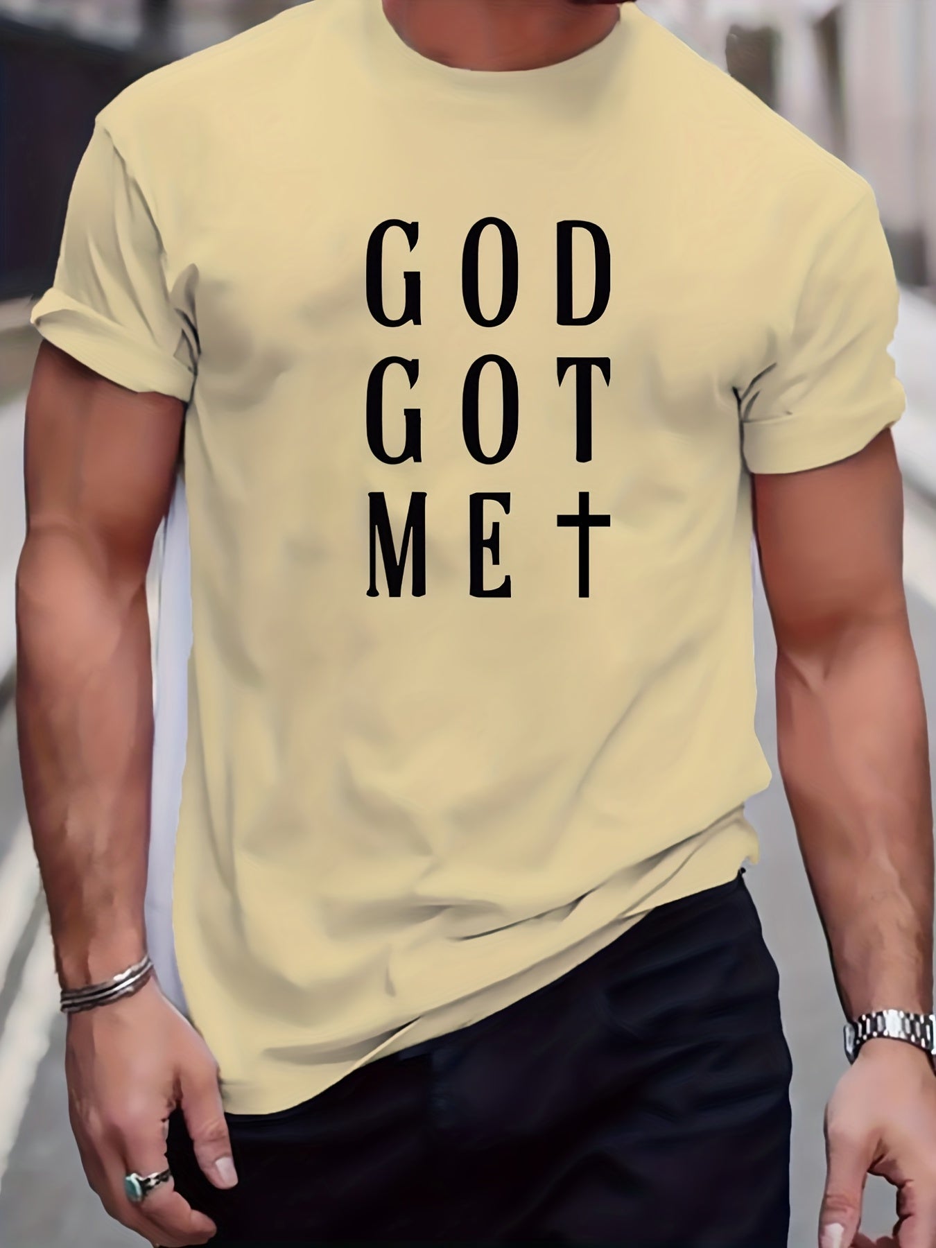 God Got Me Men's Christian T-shirt claimedbygoddesigns