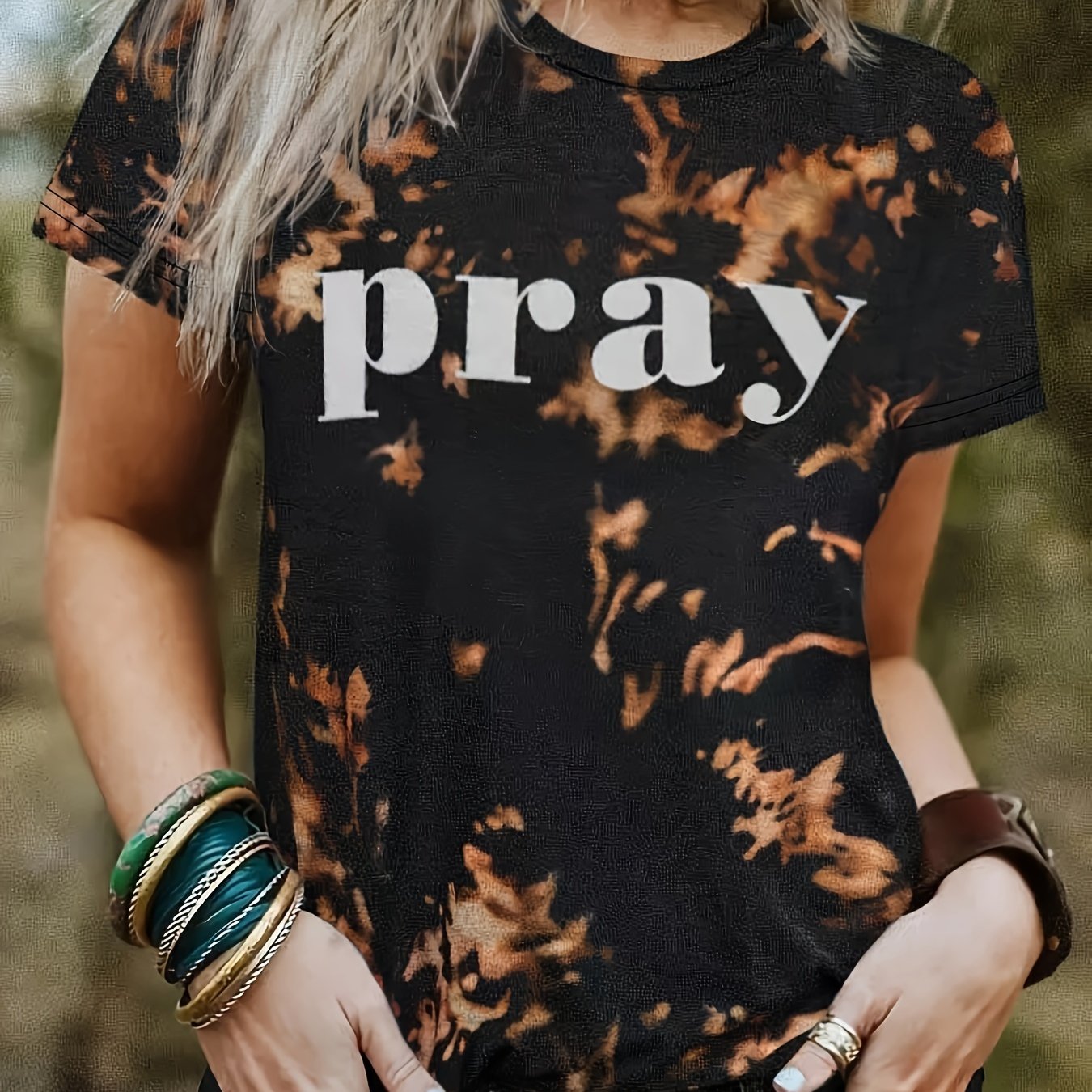 Pray Women's Christian T-shirt claimedbygoddesigns