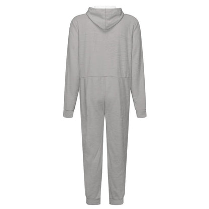 All Things Are Possible Men's Christian Flannel Zip up Jumpsuit Pajama Jumpsuit