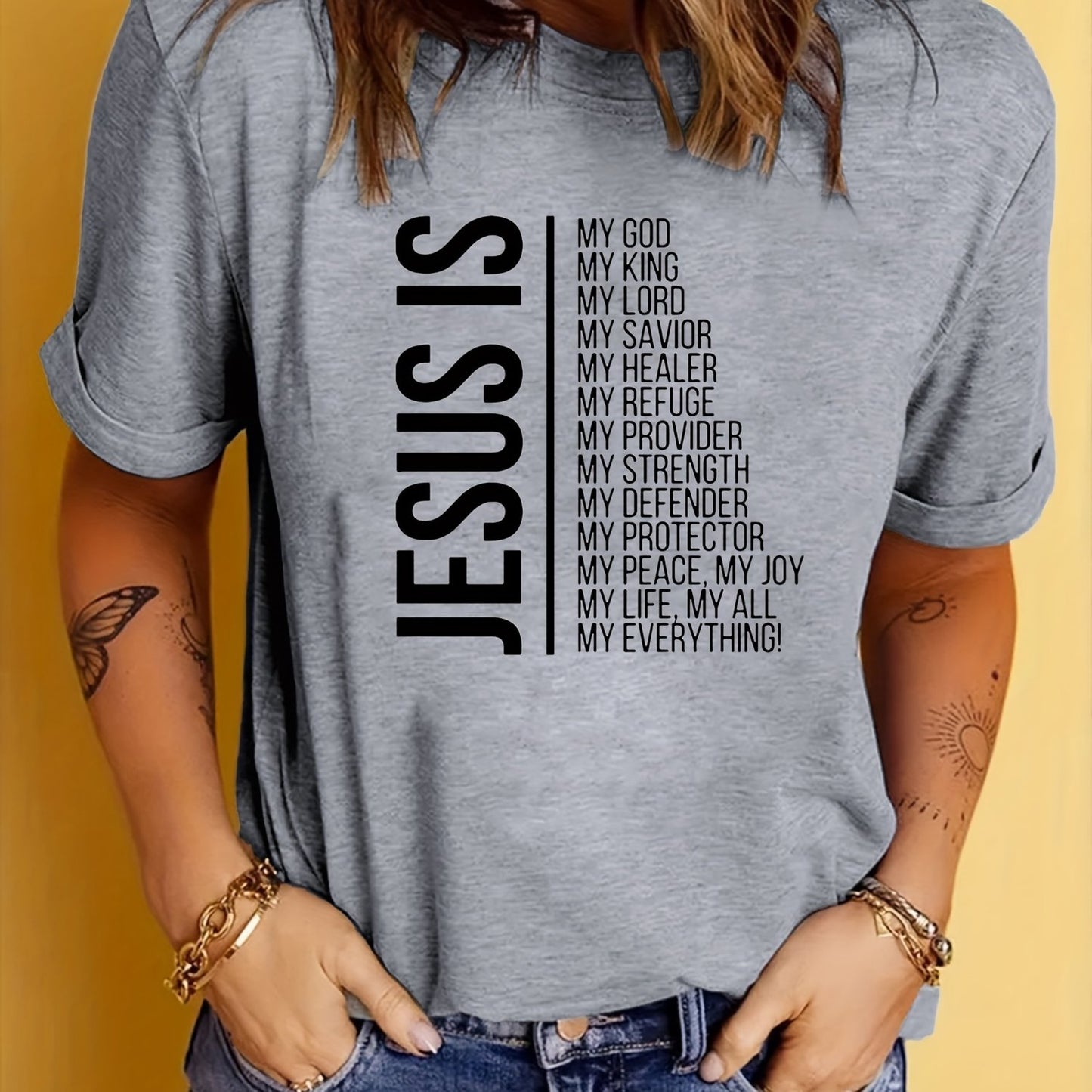 Jesus Is My Everything Women's Christian T-shirt claimedbygoddesigns