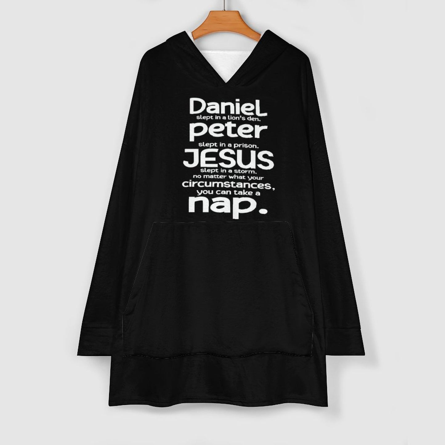 You Can Take A Nap Funny Christian Wearable Oversized Sweater Blanket