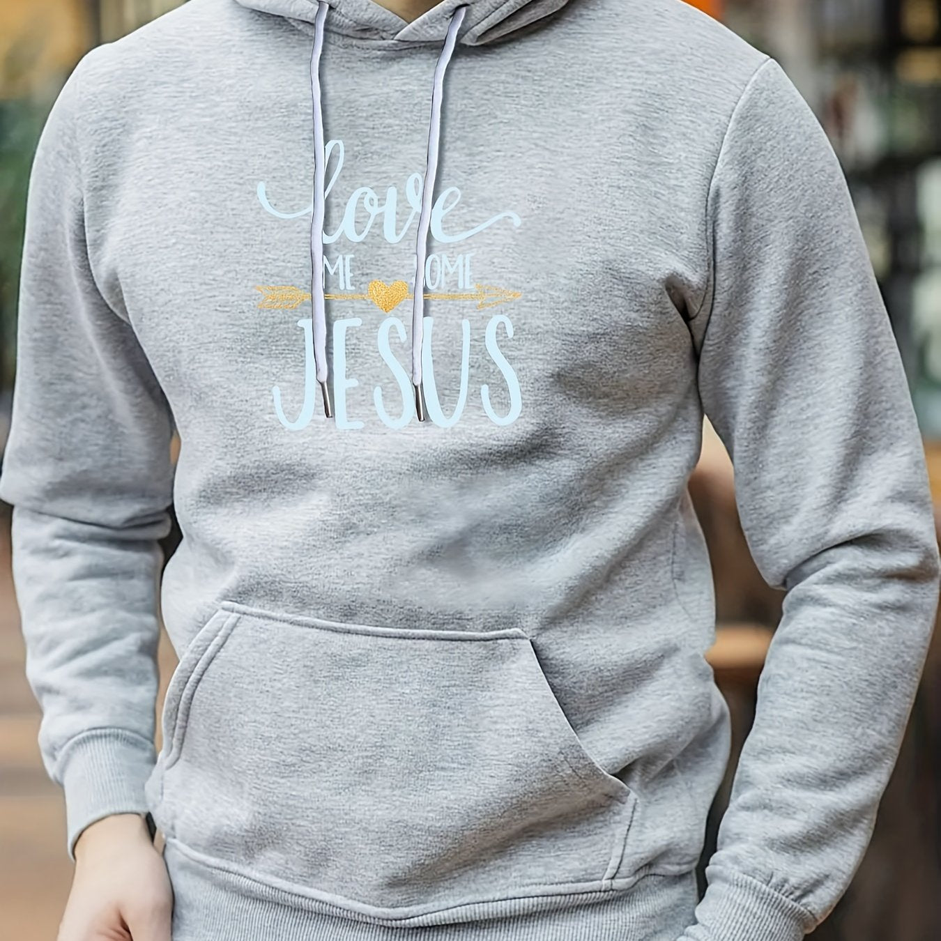 Love Me Some Jesus Men's Christian Pullover Hooded Sweatshirt claimedbygoddesigns