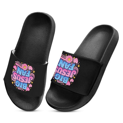 Big Jesus Fan Christian Children’s Sandals - ClaimedbyGodDesigns