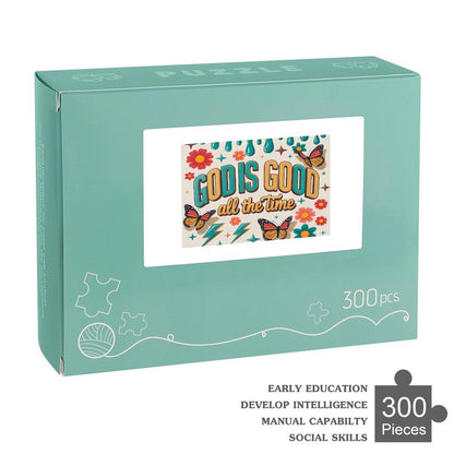 God Is Good All The Time Christian Horizontal Wooden Puzzle