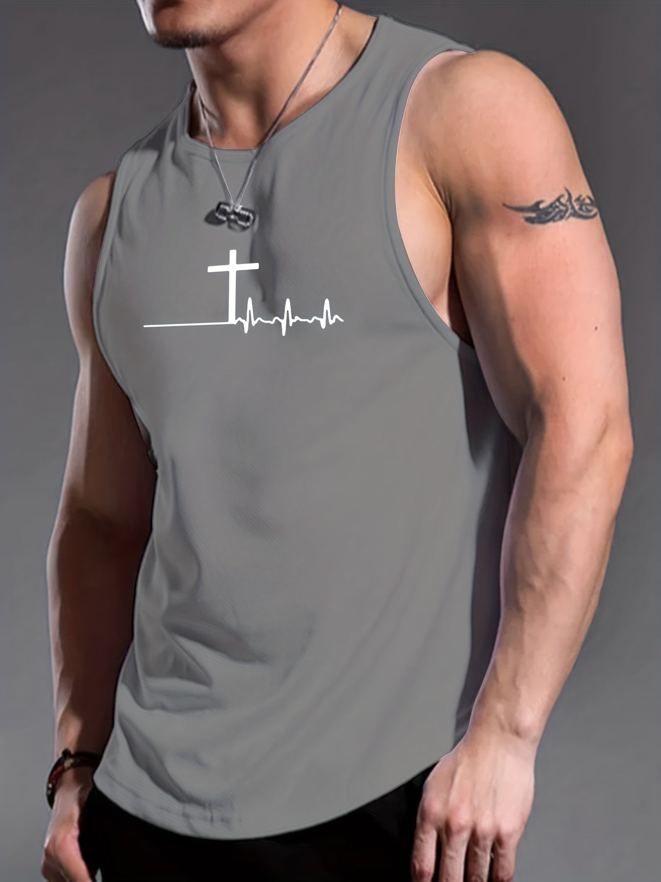 The Cross: My Lifeline Men's Christian Tank Top claimedbygoddesigns