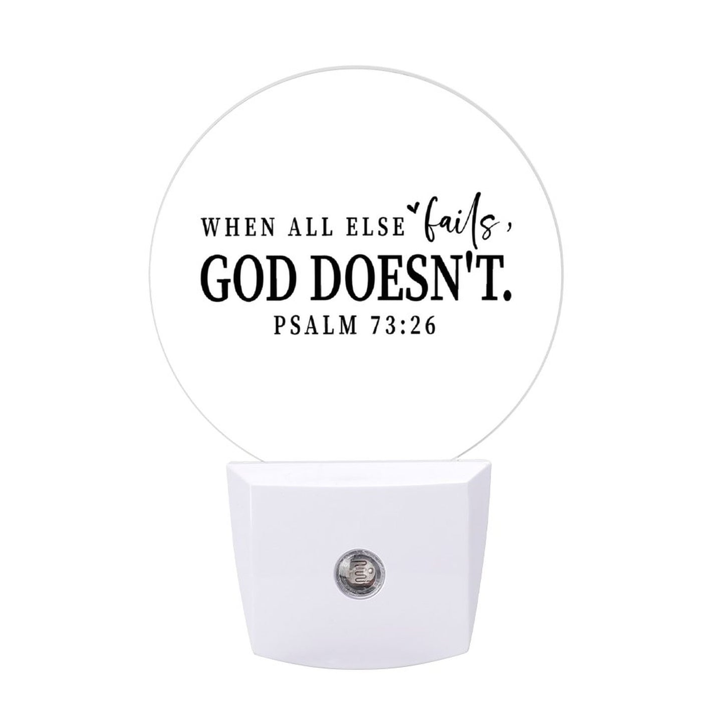 When All Else Fails Christian Night Light For Kids - ClaimedbyGodDesigns
