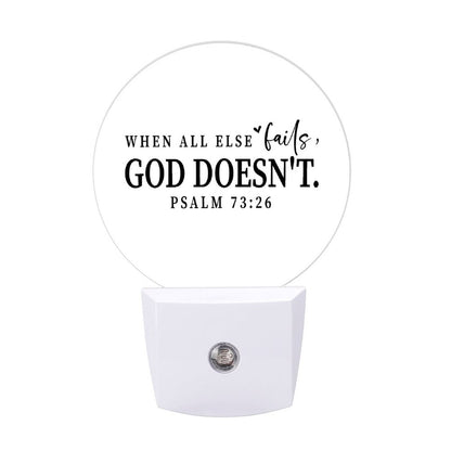 When All Else Fails Christian Night Light For Kids - ClaimedbyGodDesigns
