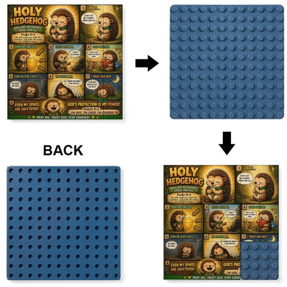 Holy Hedgehog – Building Block Puzzle Ornament - ClaimedbyGodDesigns