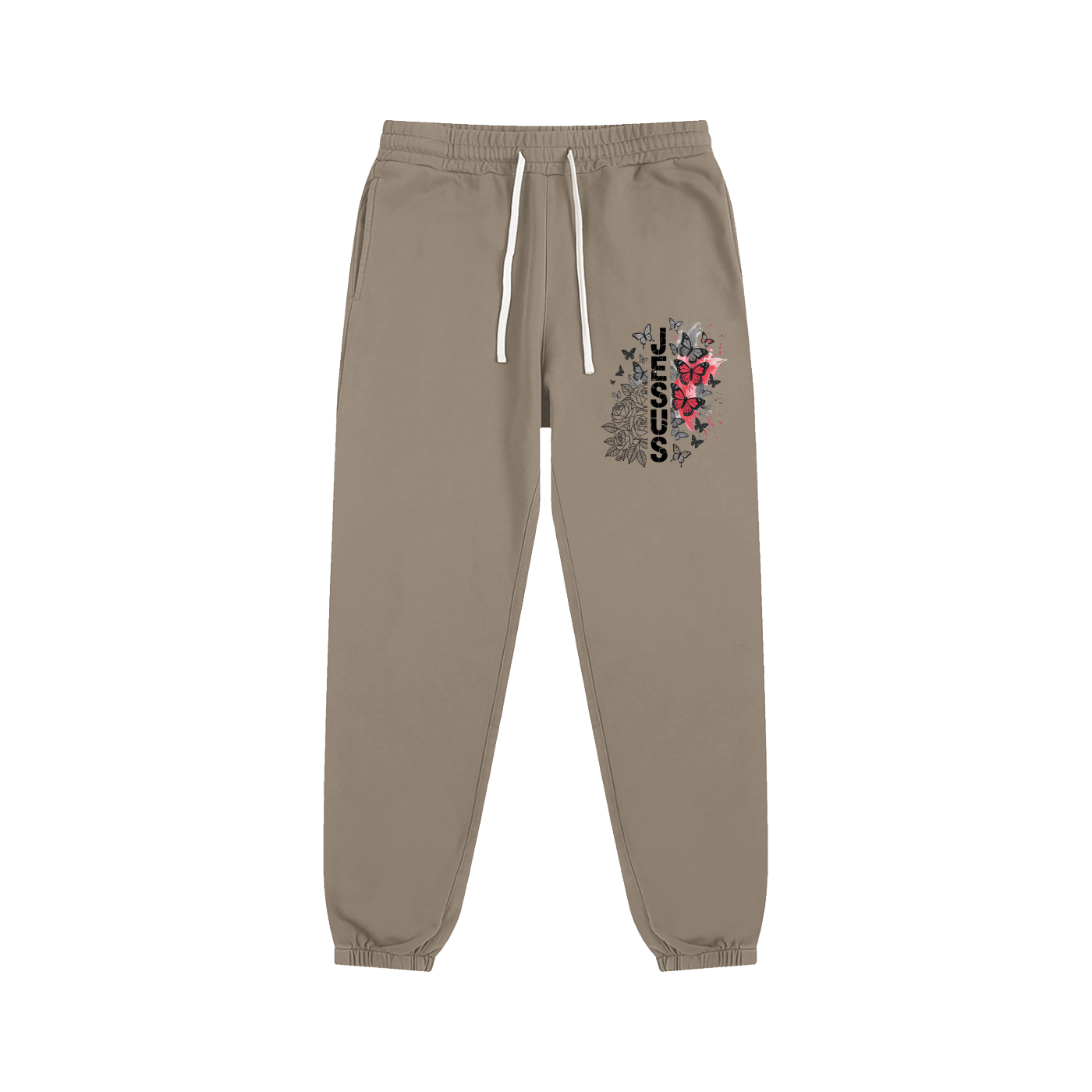 Flowered Jesus Unisex Christian Sweatpants