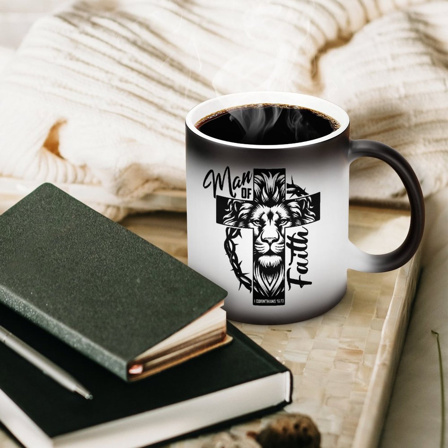 Man Of Faith Christian Color Changing Mug (Dual-sided )