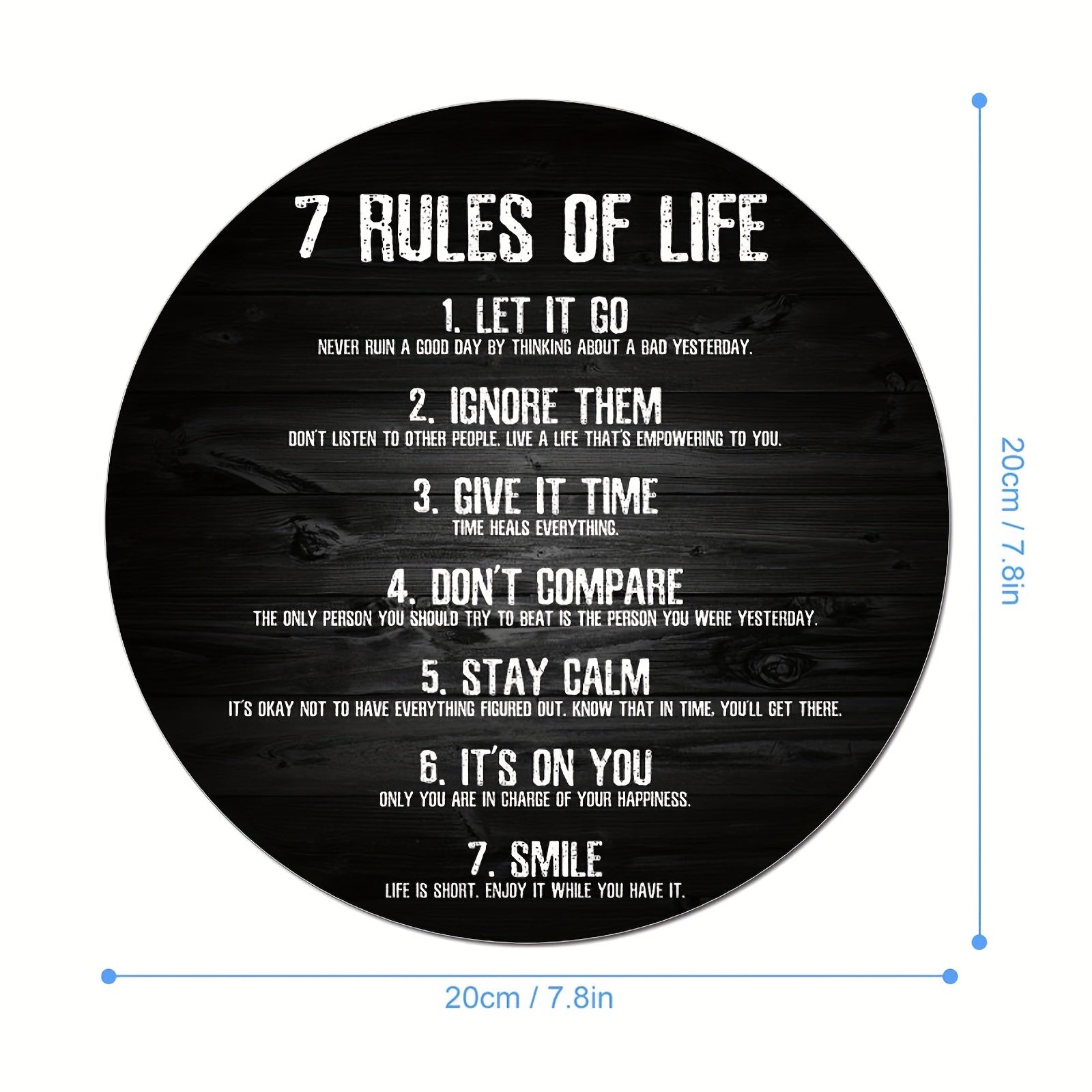 7 Rules Of Life Christian Computer Mouse Pad claimedbygoddesigns