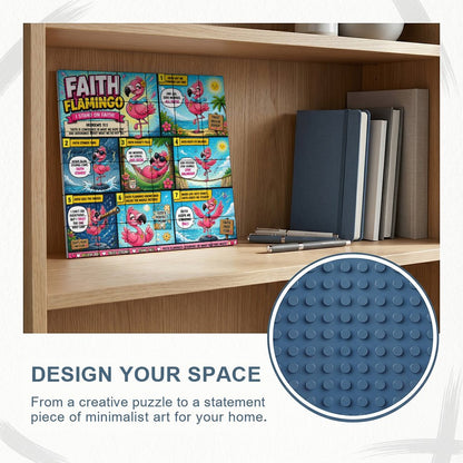 Faith Flamingo – Building Block Puzzle Ornament - ClaimedbyGodDesigns