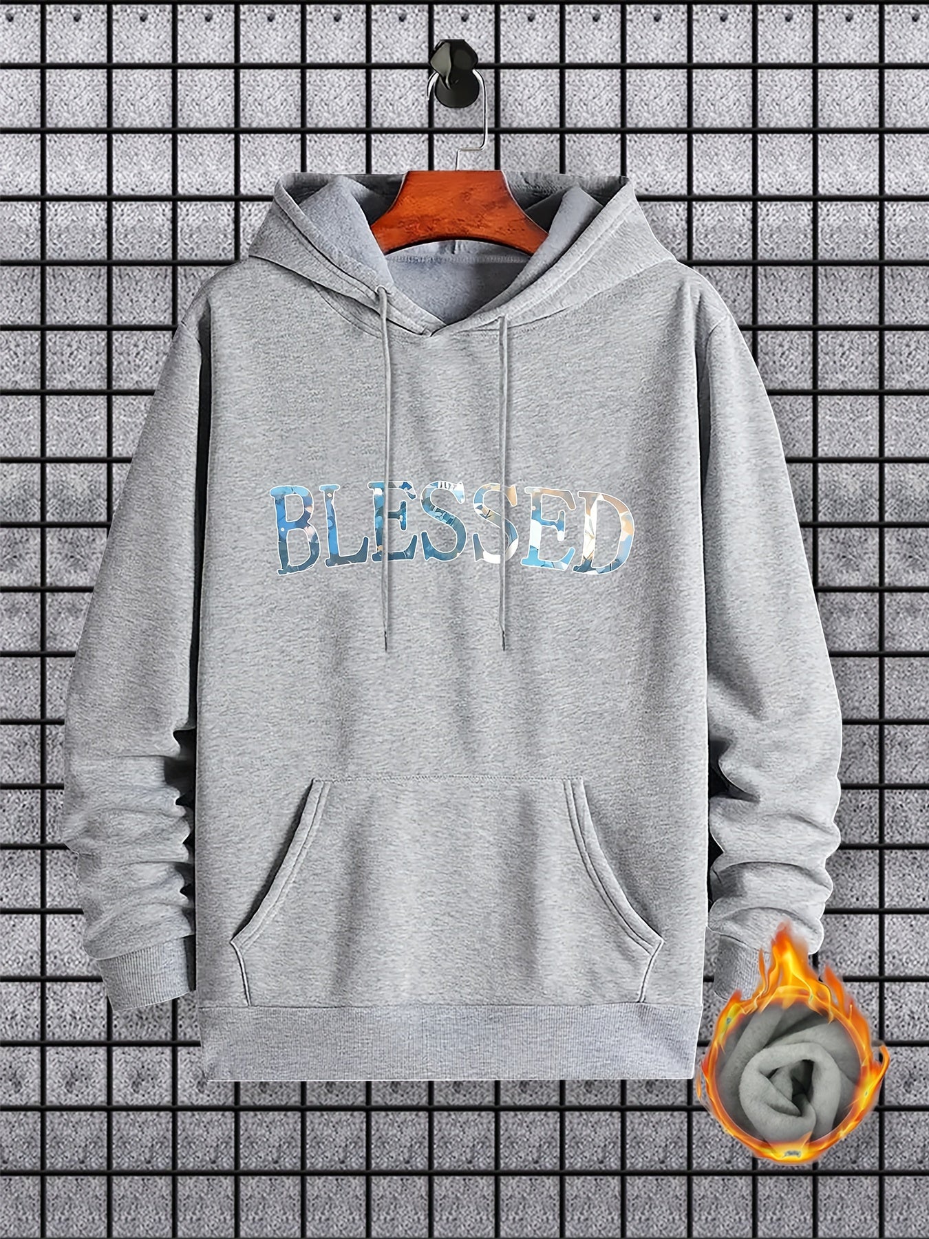 Blessed Men's Christian Pullover Hooded Sweatshirt claimedbygoddesigns