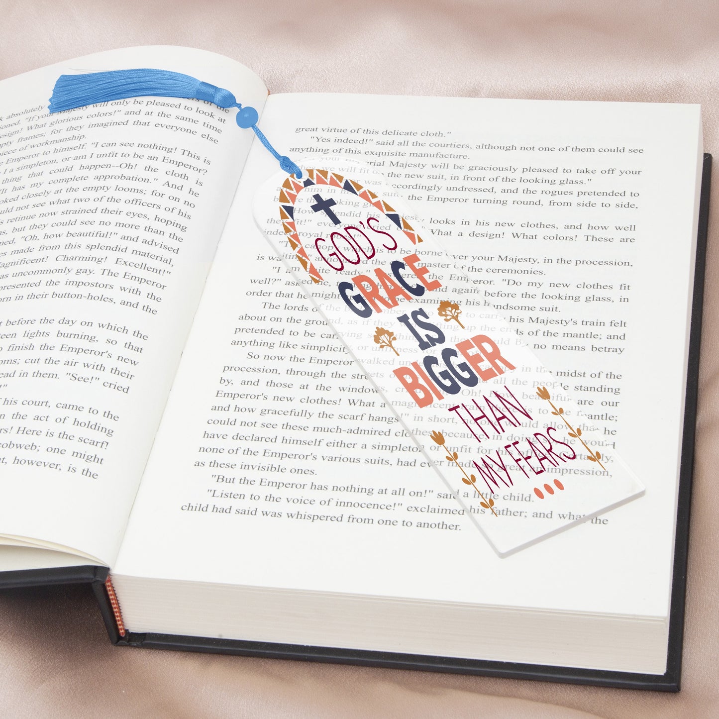 His Grace Christian Arch Acrylic Bookmark - ClaimedbyGodDesigns