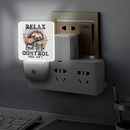 Relax He Is In Control Christian Night Light For Kids - ClaimedbyGodDesigns