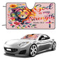 He Is My Strength Christian Car SunShade - ClaimedbyGodDesigns