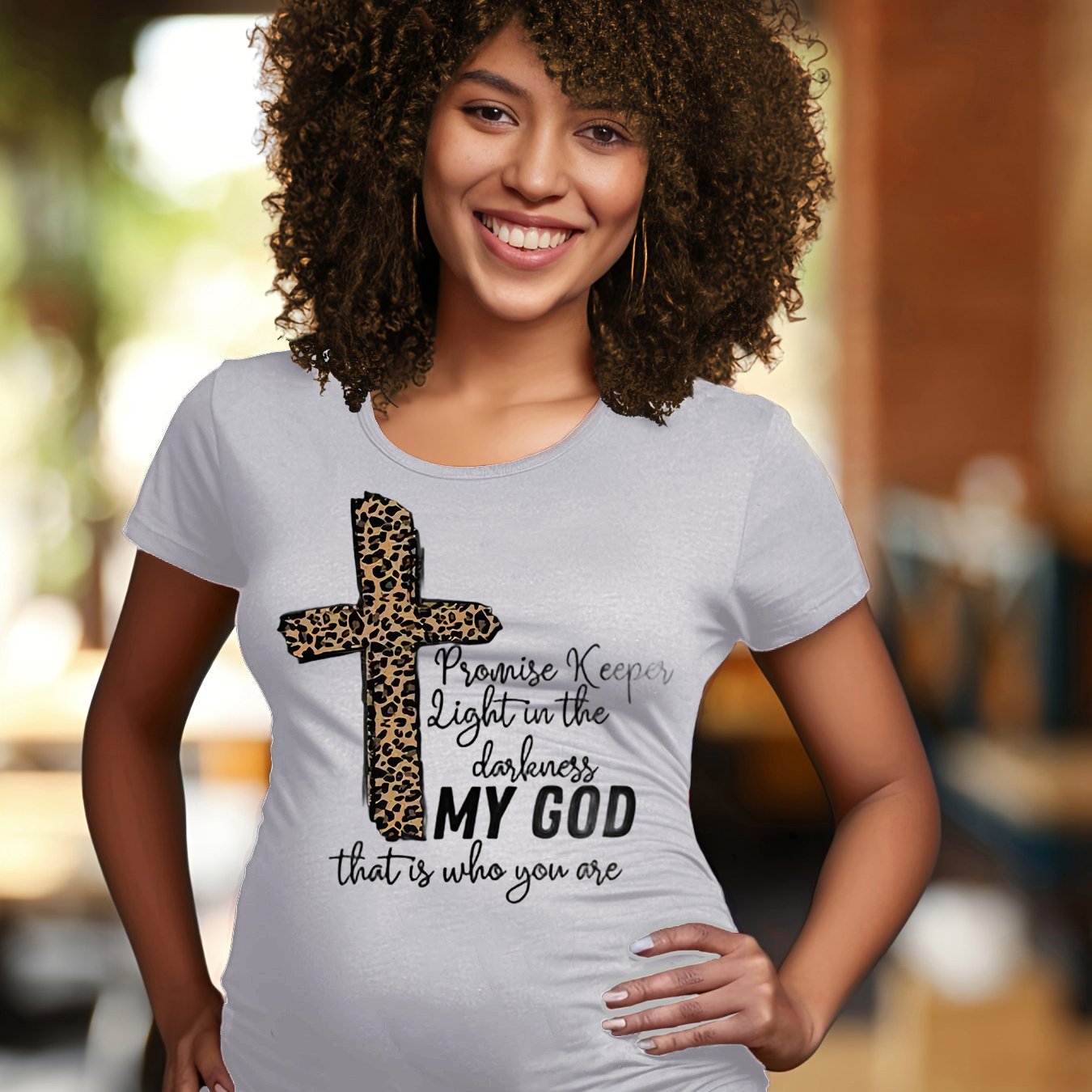 My God That Is Who You Are Women's Christian Maternity T-shirt claimedbygoddesigns