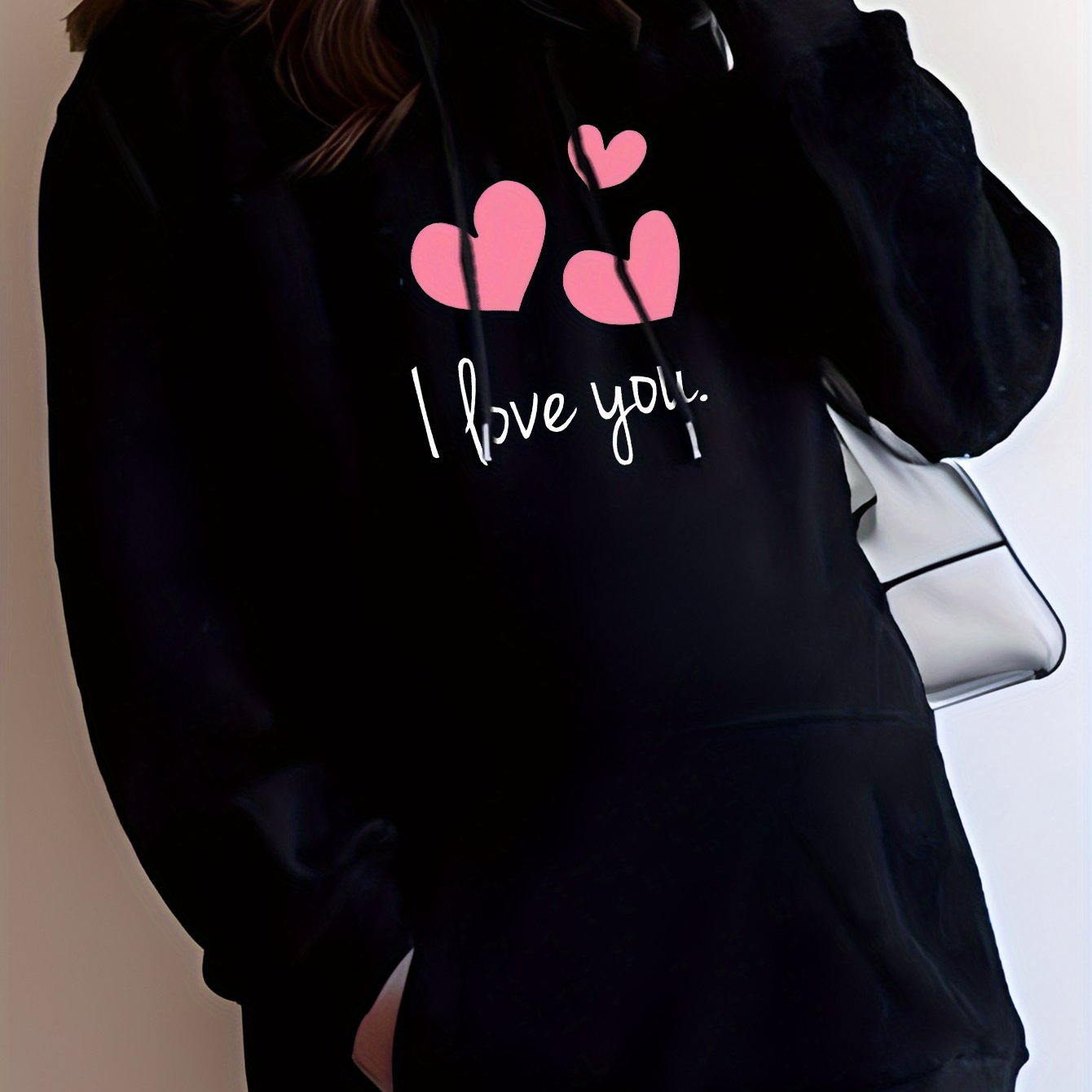 I Love You Everyday From My Heart Women's  Christian Maternity Pullover Hooded Sweatshirt claimedbygoddesigns