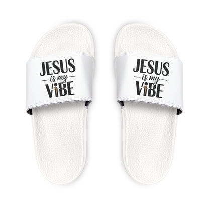 He is My Vibe Sandals, Men's Summer Slides, Casual Footwear, Poolside Fashion, Christian Gift, Vacation Essentials