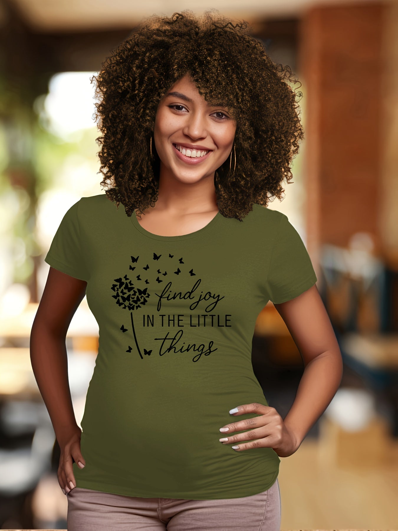 Find Joy In The Little Things Women's Christian Maternity T-Shirt claimedbygoddesigns