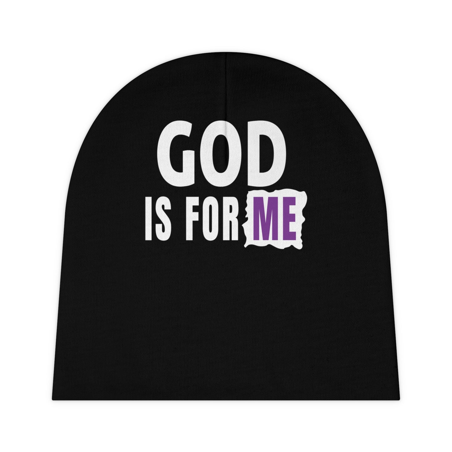 God Is For Me Baby Beanie (AOP) Printify