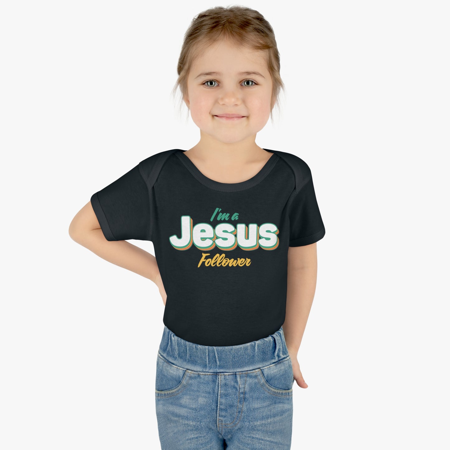 I'm A Jesus Follower Christian Baby Onesie Printify