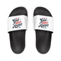 Youth Bless America Sandals, Removable-Strap Sandals for Kids, Summer Flip Flops, Patriotic Footwear, Memorial Day Slides