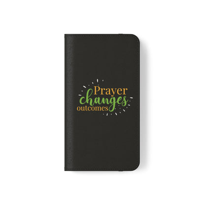 Prayer Changes Outcomes Phone Flip Cases - ClaimedbyGodDesigns