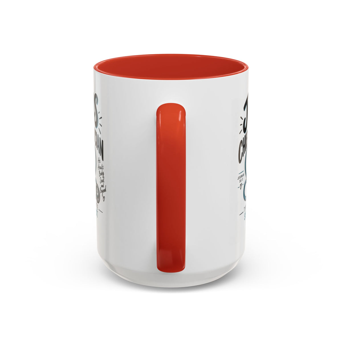 Jesus Is My Chief Physician Accent Coffee Mug – Christian Faith Medical Gift