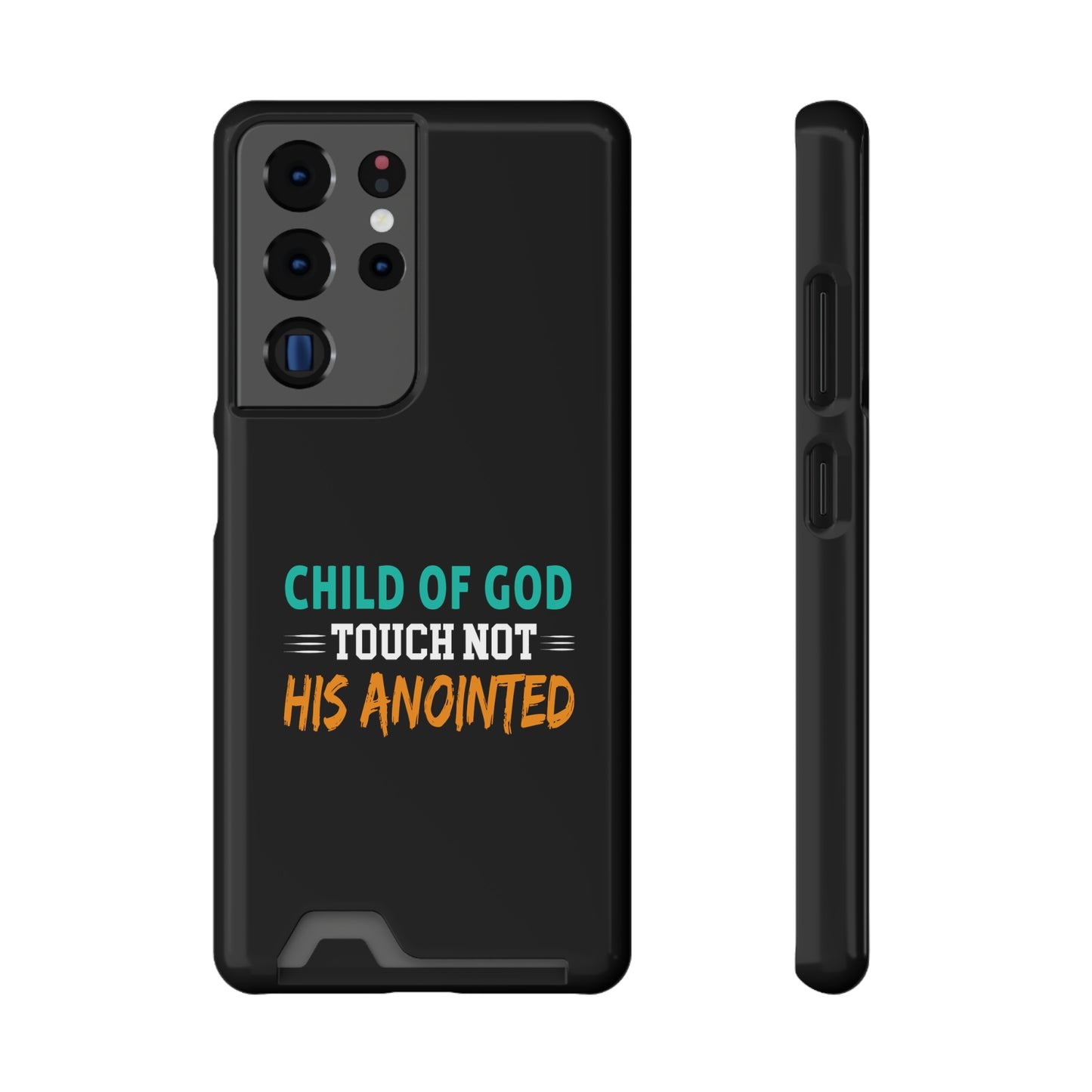 Child Of God Touch Not His Anointed Christian Phone Case With Card Holder Printify