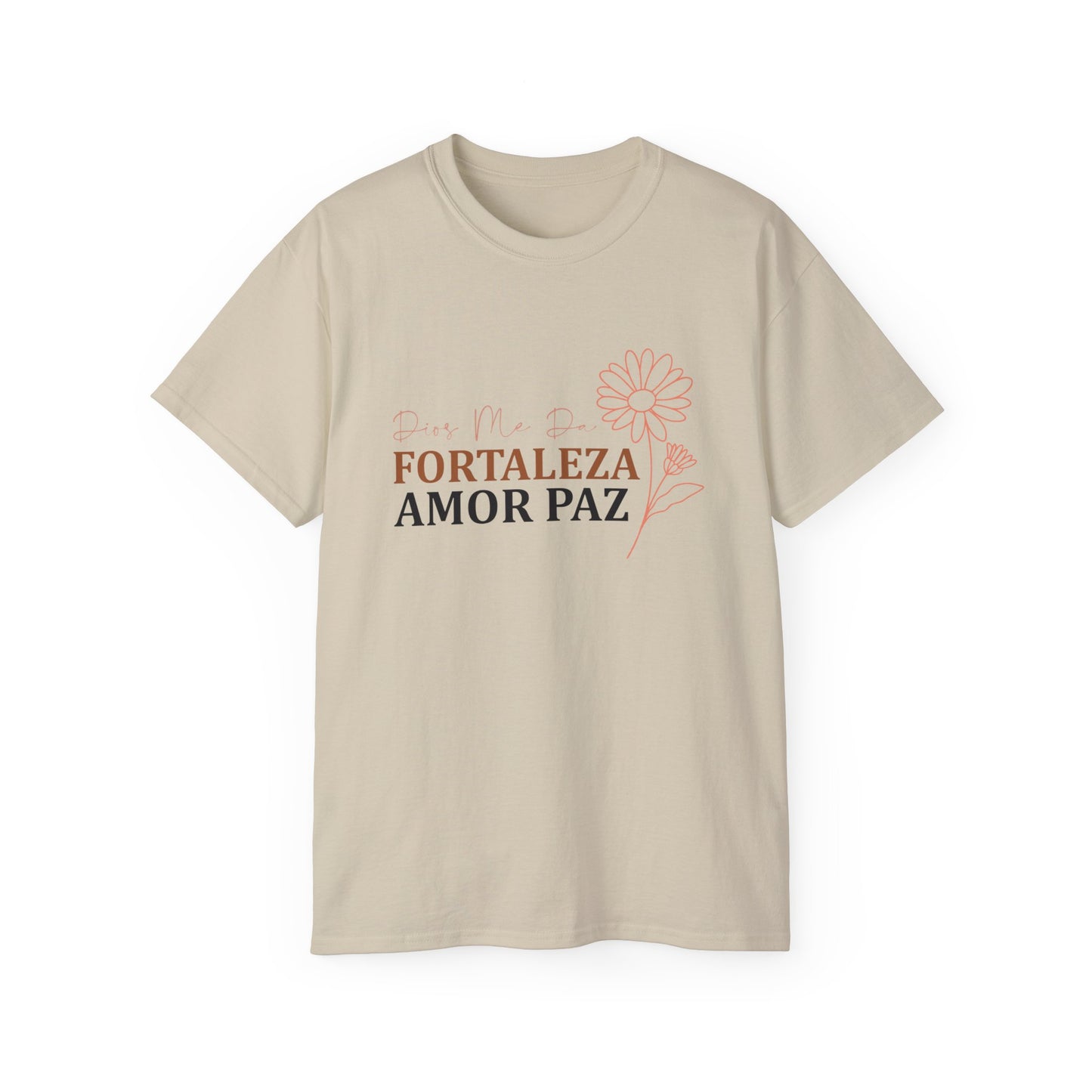 Dios Me Da Fortaleza Amor Paz Christian Spanish Unisex T-shirt Printify