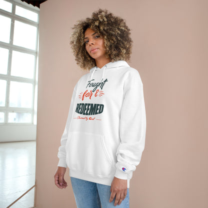 Fought For & Redeemed Unisex Champion Hoodie