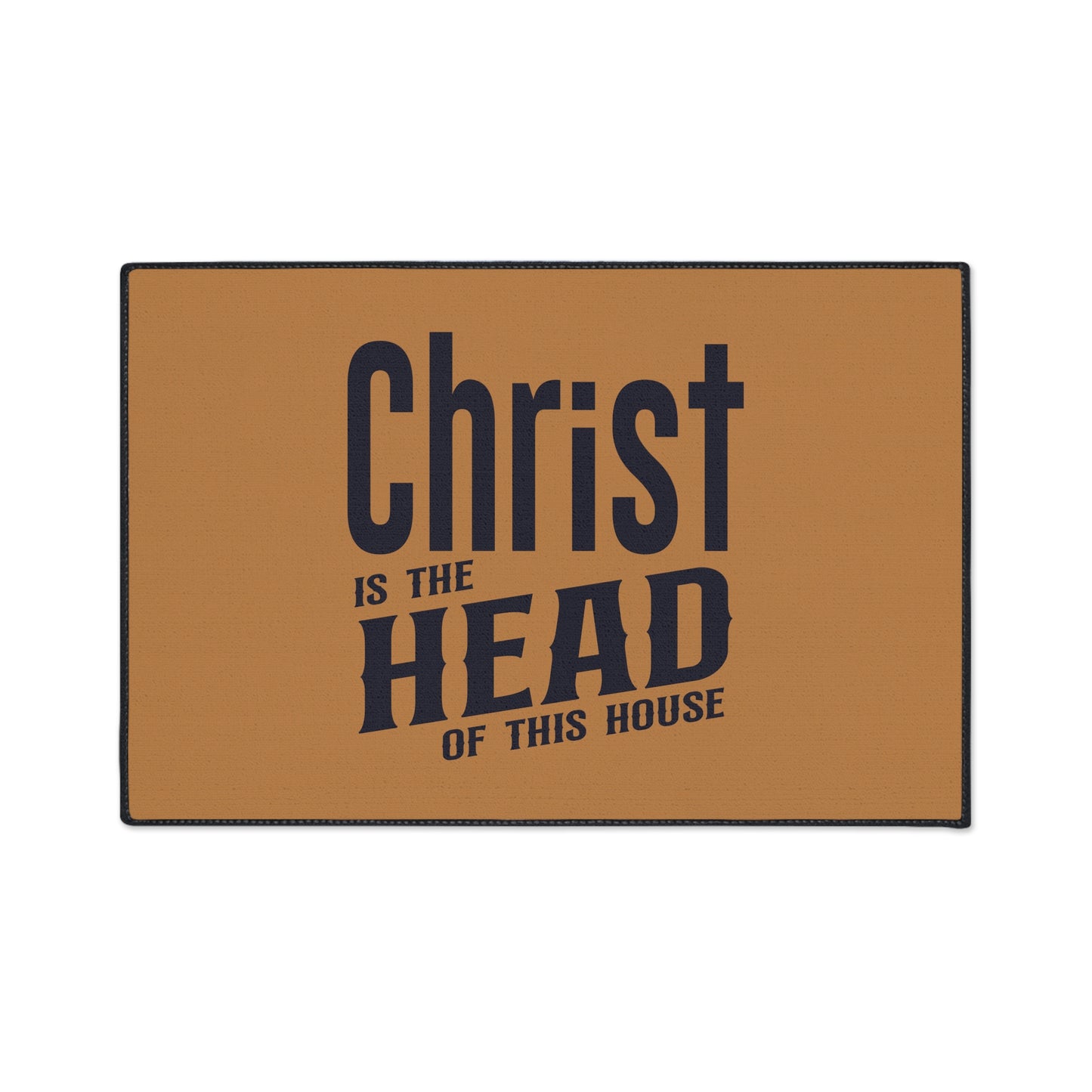 Christian Heavy Duty Floor Mat, Christ Is The Head Of This House Home Decor, Religious Entryway Rug, Scripture Welcome Mat, Inspirational