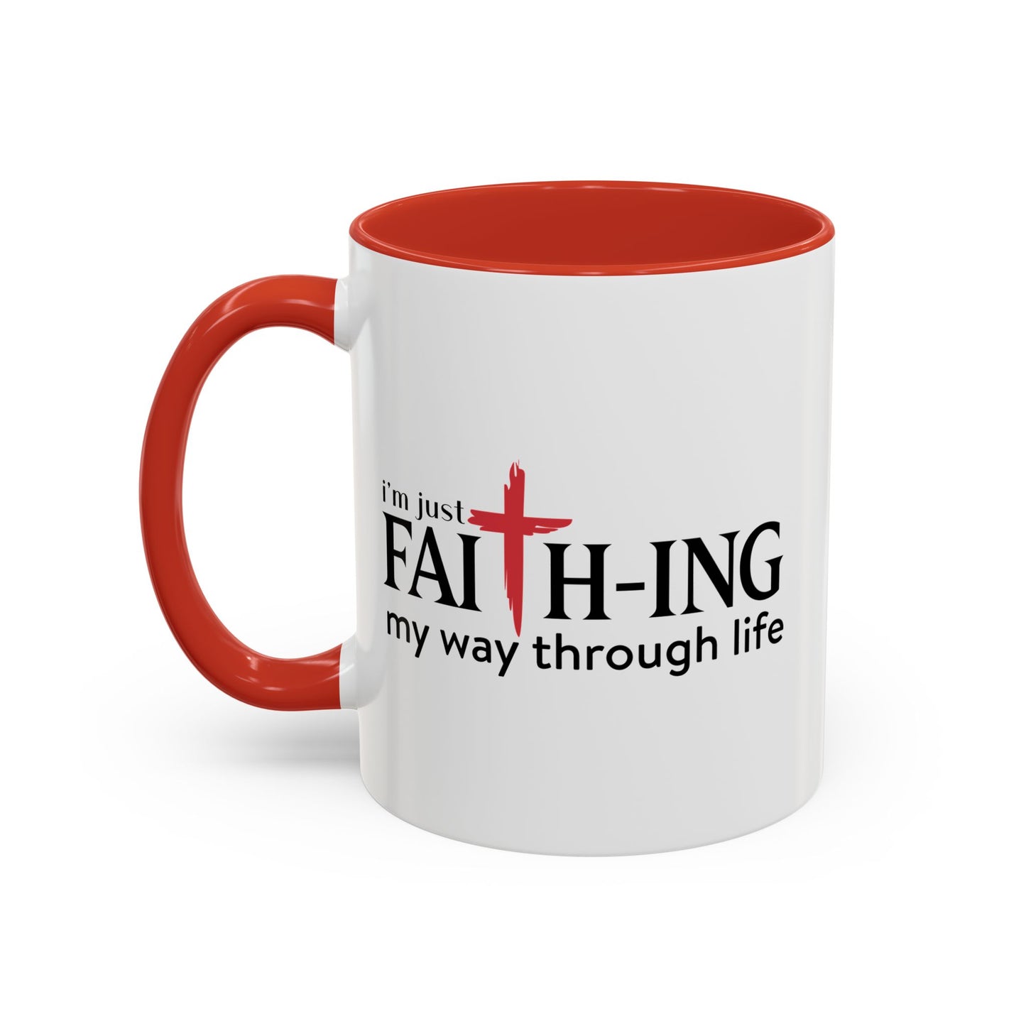 Faith-Inspired Coffee Accent Mug - Motivational Drinkware for Daily Inspiration
