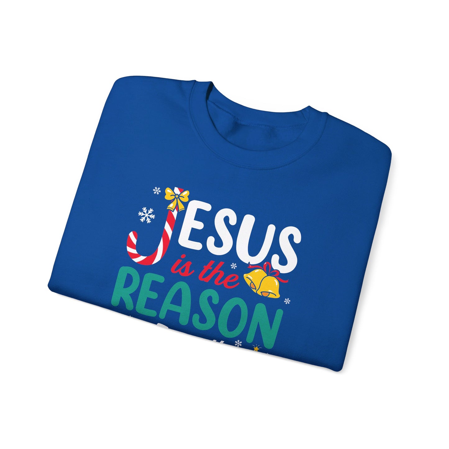 Jesus Is The Reason For The Season Christmas Unisex Heavy Blend™ Crewneck Christian Sweatshirt