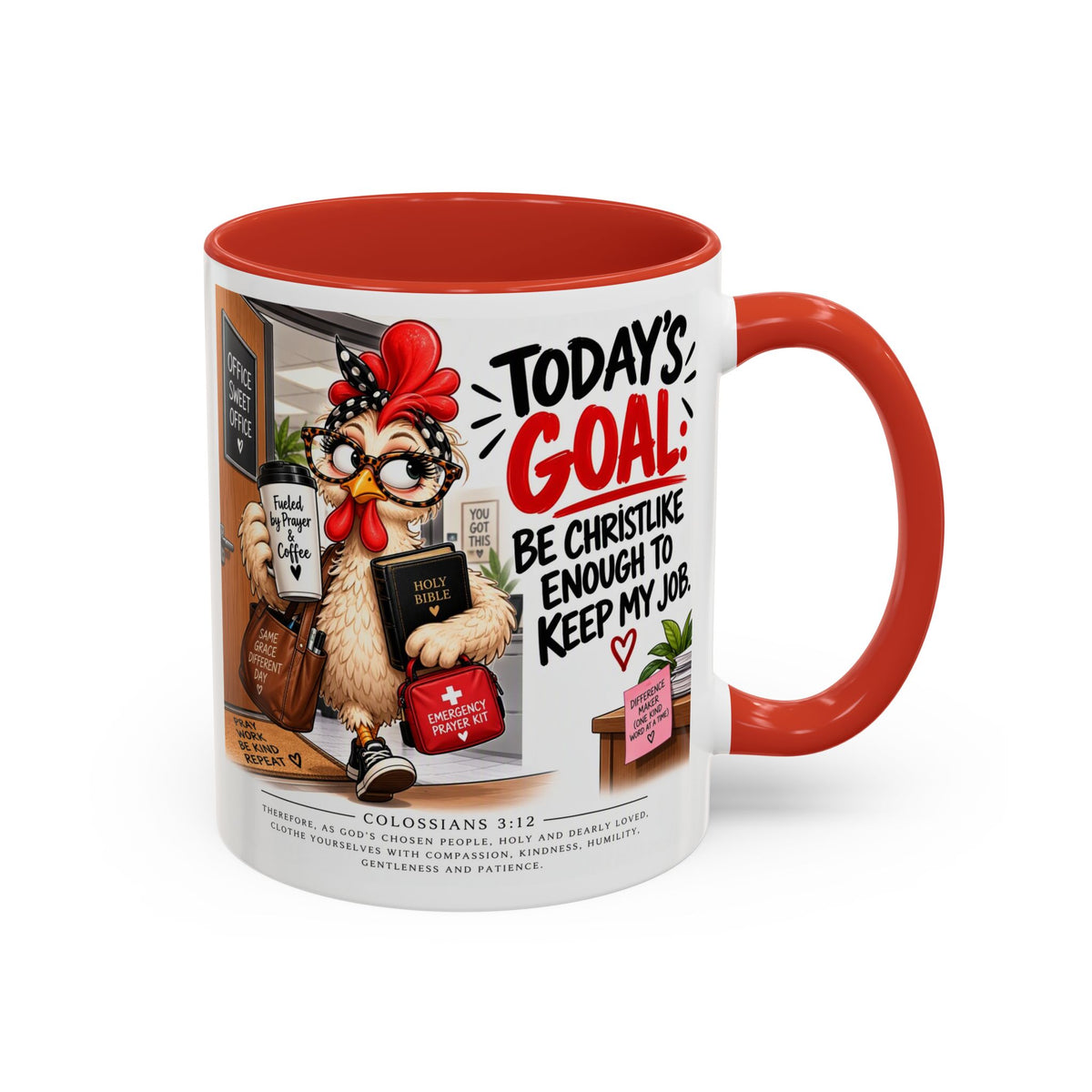 Today's Goal Christian Coffee Mug – Be Christlike Inspirational Bible Verse Mug