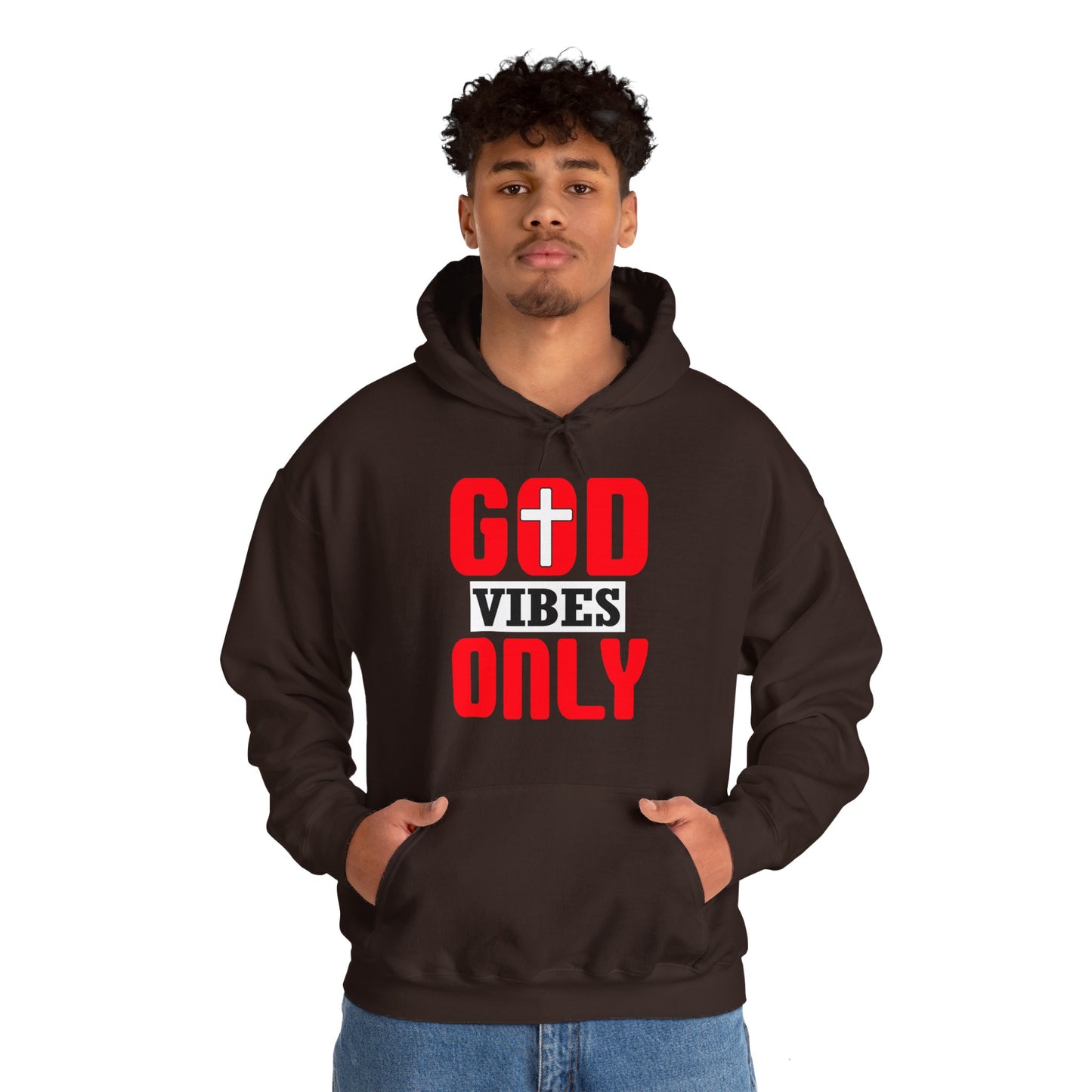 God Vibes Only Unisex Christian Hooded Pullover Sweatshirt