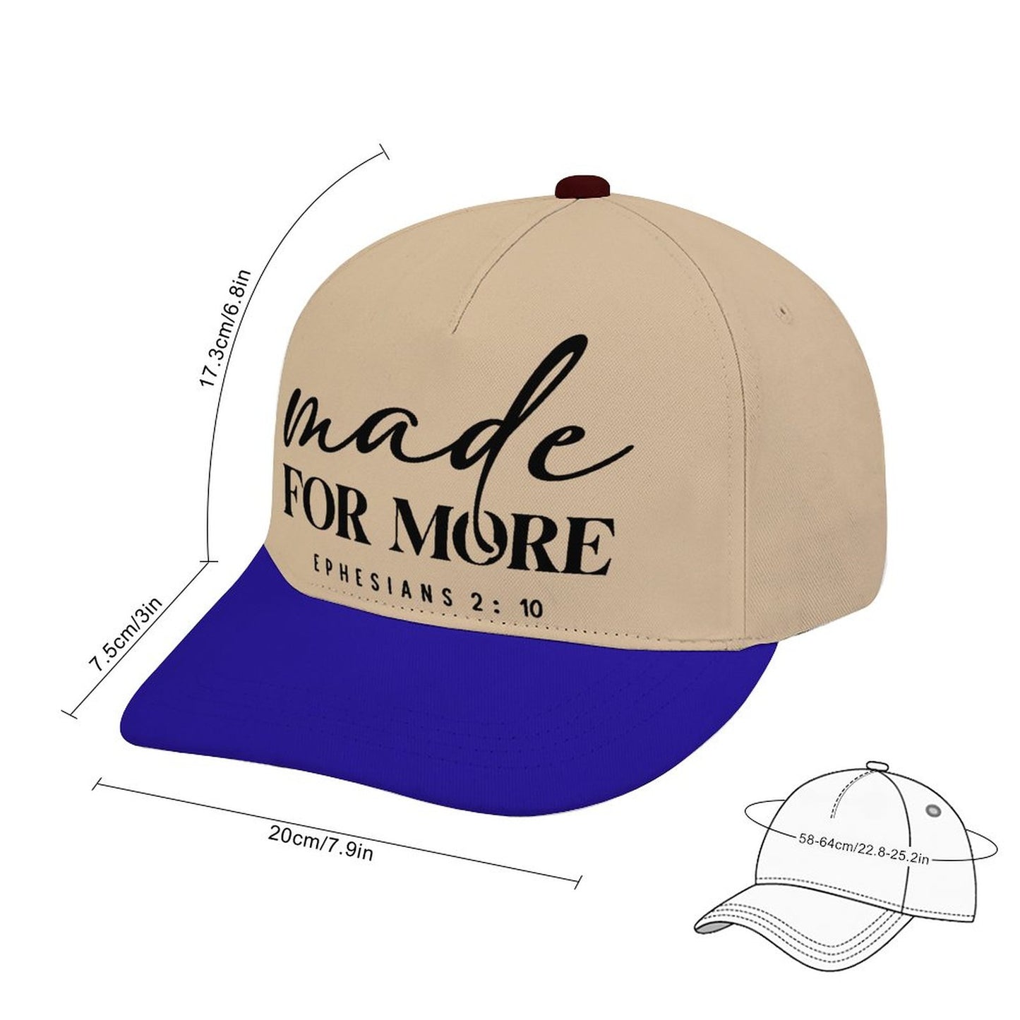 Ephesians 2:10 Made For More Adult Christian Hat