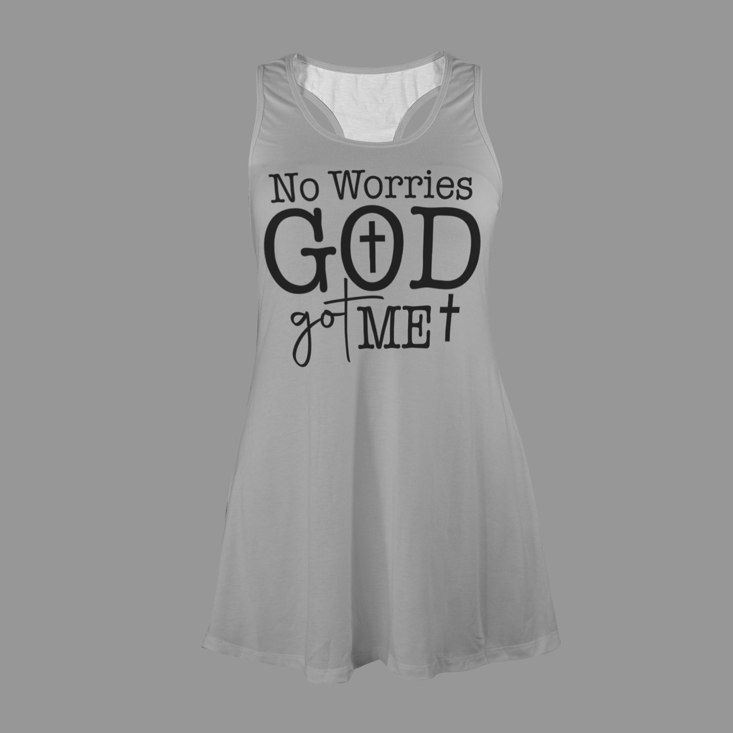 No Worries God Got Me Women's Christian Racer Vest Pajama Nightdress