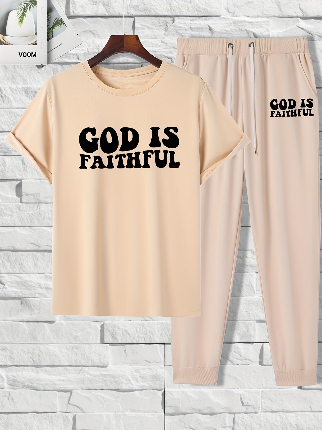 GOD IS FAITHFUL Men's Christian Casual Outfit claimedbygoddesigns