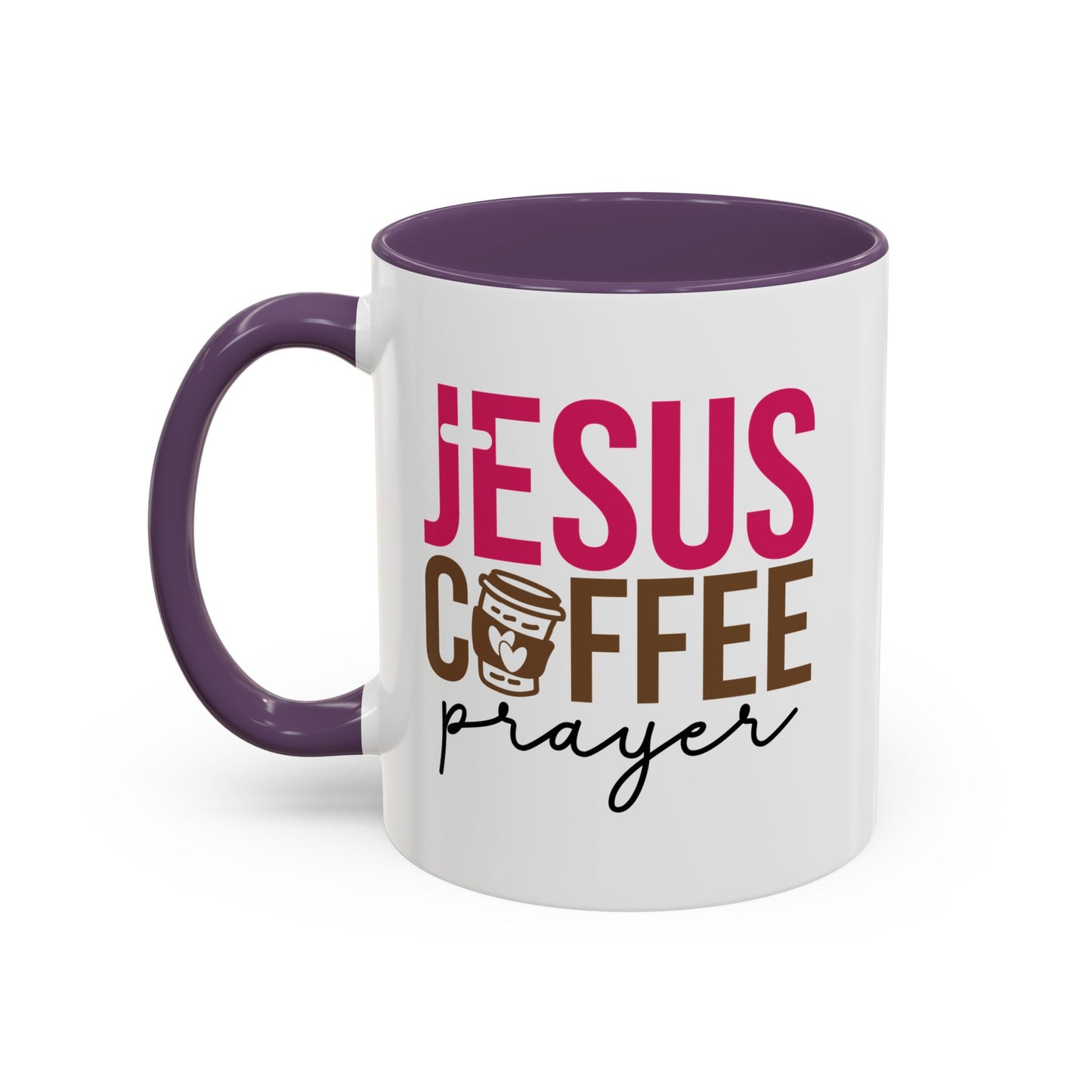 Faith-Inspired Coffee Prayer Accent Mug - Faith Inspired Gift for Coffee Lovers, Religious Drinkware, Inspirational Kitchen Decor