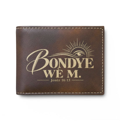Bondye Wè M. Kreyòl Christian RFID wallet, view 6