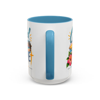 Called By Name Coffee Mug — Christian Inspirational Beach Design (11/15 oz)